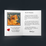 Thank You to Veterinarian for Rainbow Bridge Pets. Card<br><div class="desc">Inspired by the recent loss of our own beloved dog, Red - this card was designed to allow grieving pet owners to thank their vet doctor or clinic, pet daycare or groomer for many years of service and care. Upload your own large sized favourite photograph of you and your best...</div>