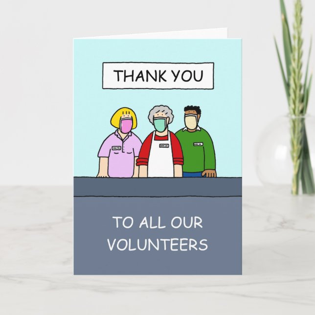 Thank You to Volunteers Card (Front)