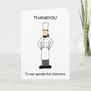 Thank You to Wonderful Caterers Card