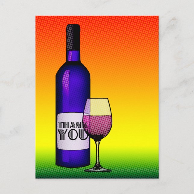 thank you toast postcard (Front)