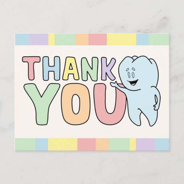 "Thank You" Tooth Card (Front)
