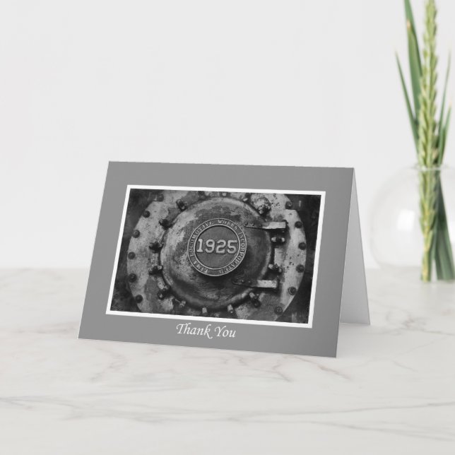 Thank you Train Engine Card (Front)