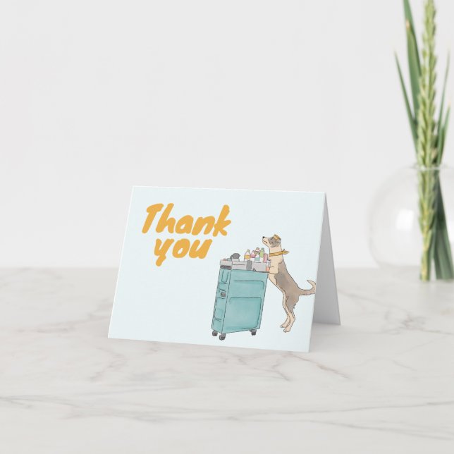 thank you travel dog lover card (Front)