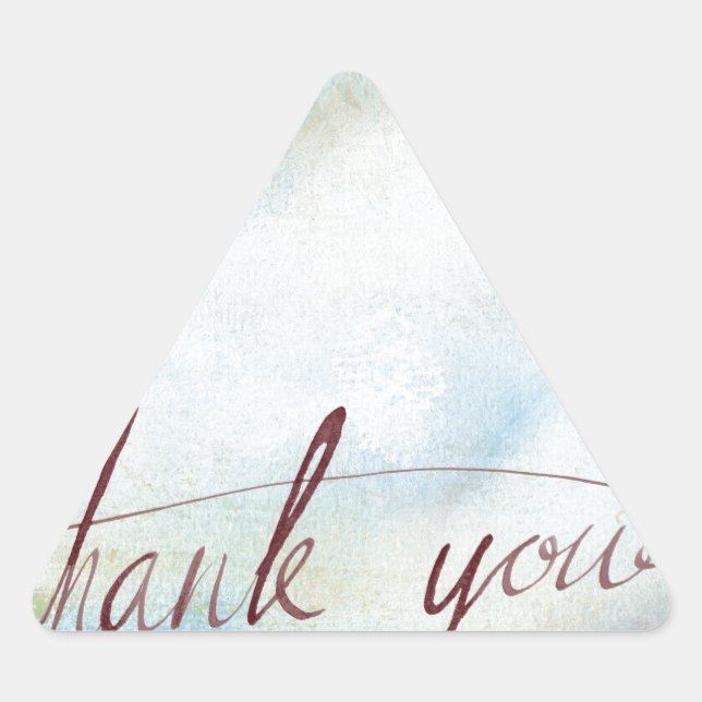 thank you triangle sticker (Front)