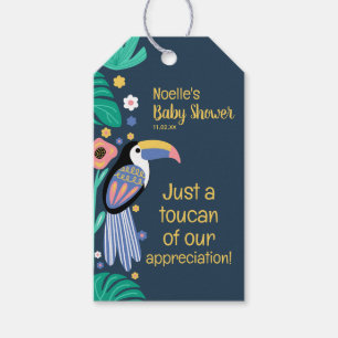 Thank You Tropical Toucan Bird Baby Shower Gift Tags