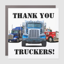 THANK YOU TRUCKERS Car Magnet