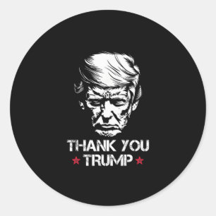 Thank You Trump 1 Classic Round Sticker