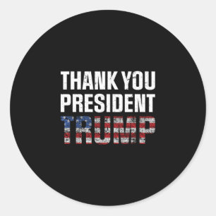 Thank You Trump 2 Classic Round Sticker