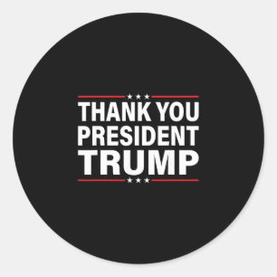 Thank You Trump Classic Round Sticker