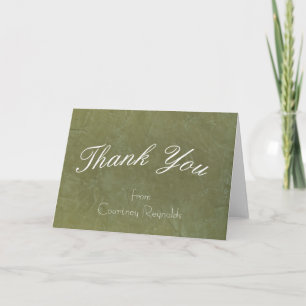 Thank You Tuscan Green Greeting Card