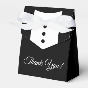 Thank You Tuxedo Wedding Favour Box