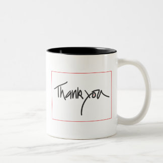 Thank you Two-Tone coffee mug