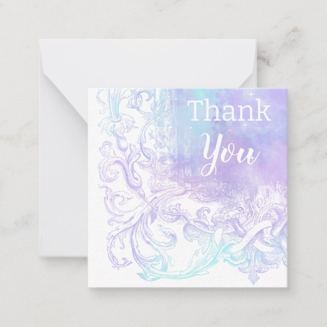 *~* Thank You TY Gratitude AP63 Flat Note Card (Front)