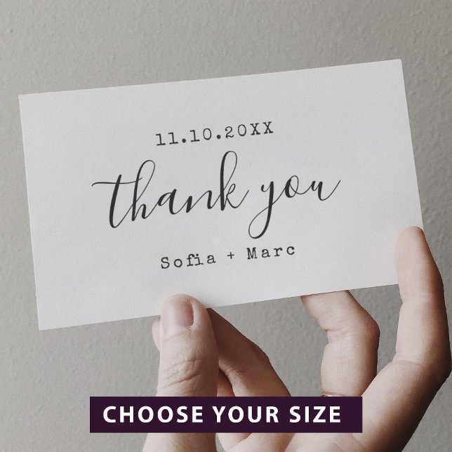 Thank You Typewriter Handwritten Stylish Self-inking Stamp (Creator Uploaded)