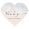 Thank you typography blush pearl nacre ombre