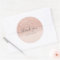 Thank you typography blush rose gold glitter ombre