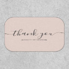 Thank you typography elegant chic blush pink