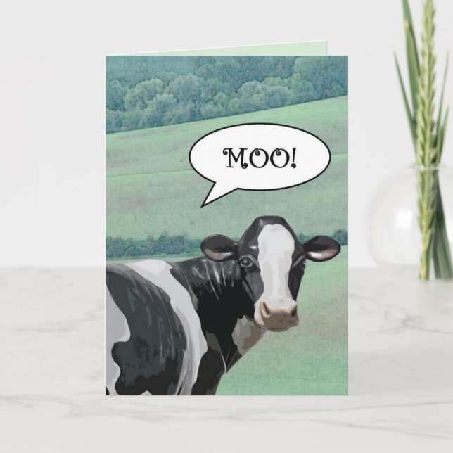 Thank You - Udderly Grateful Card (Front)