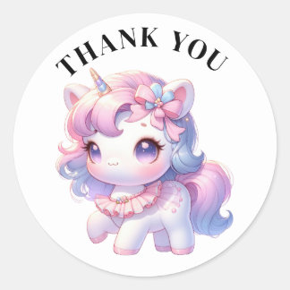 Thank you Unicorn Stickers