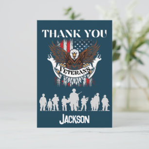 Thank you us veterans memorial honour,, card