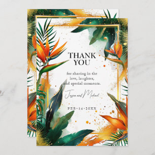 Thank You vertical  Birds of Paradise Bliss