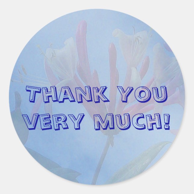Thank You very much Sticker (Front)