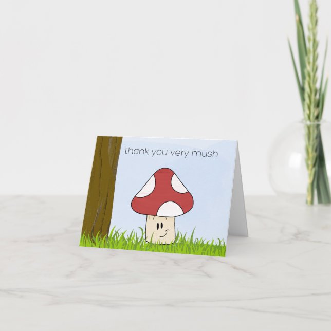 Thank you very Mush card (Front)