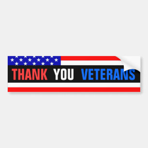 Thank You Veterans! Bumper Sticker