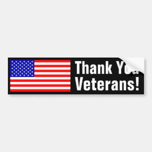 Thank You Veterans! Bumper Sticker