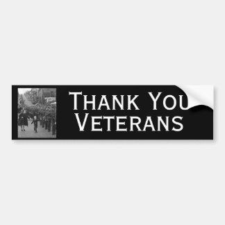 Thank you Veterans Bumper Sticker