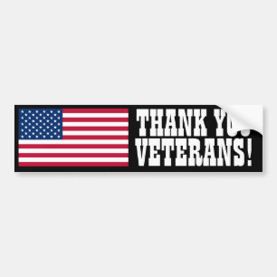 Thank You Veterans! Bumper Sticker