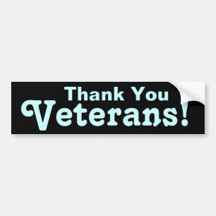 Thank You Veterans! Bumper Sticker