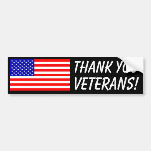 Thank You Veterans! Bumper Sticker