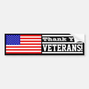Thank You Veterans! Bumper Sticker