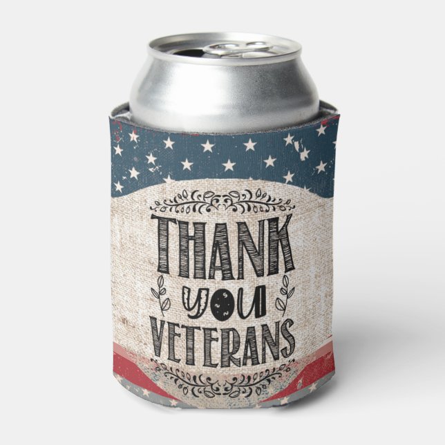 Thank You Veterans Can Cooler (Can Front)