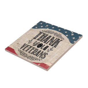 Thank You Veterans Ceramic Tile