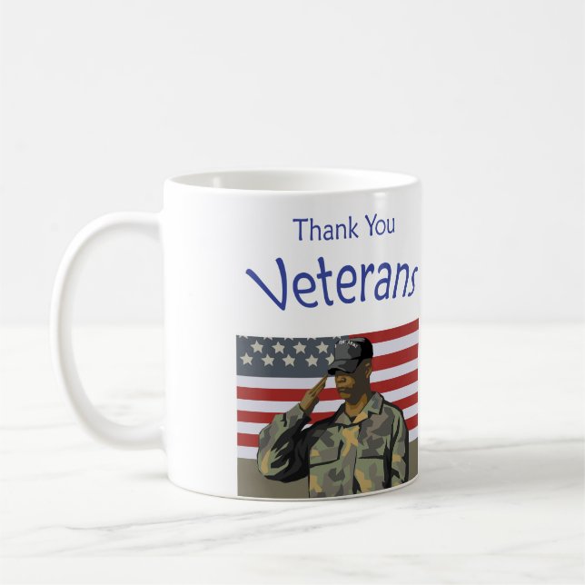 Thank You Veterans Coffee Mug (Left)