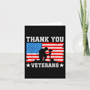Thank You Veterans Day Memorial Day Patriotic Mili Card