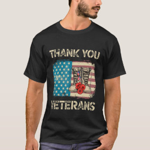 Thank You Veterans For Veterans Day Patriotic Men T-Shirt
