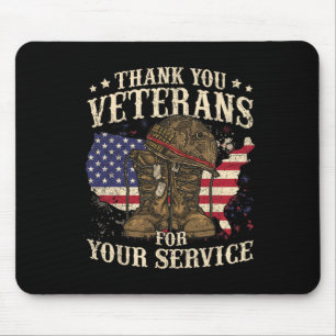 Thank You Veterans For Your Service Veterans Day  Mouse Mat