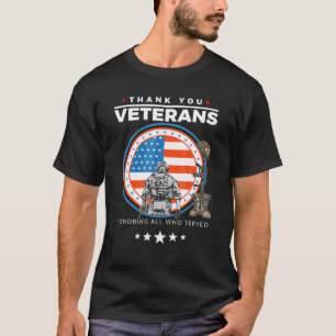 Thank You Veterans Honoring Those Who Served Patri T-Shirt