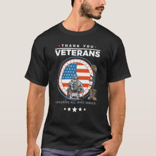 Thank You Veterans Honouring Those Who Served Patr T-Shirt