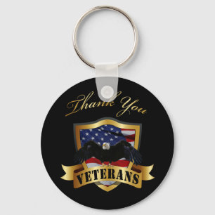 Thank You Veterans Key Ring