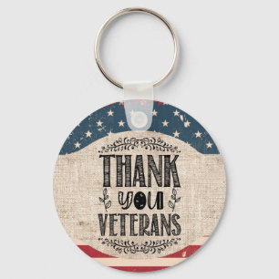 Thank You Veterans Key Ring