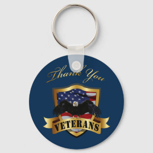 Thank You Veterans Key Ring