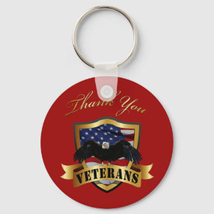 Thank You Veterans Keychain
