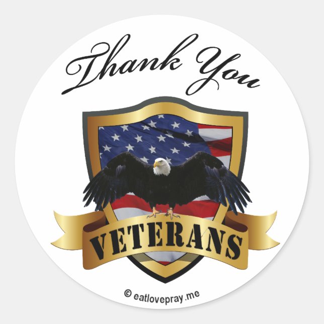 Thank You Veterans - kids wrist stickers (Front)