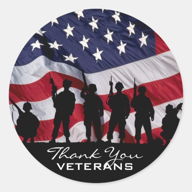 Thank You Veterans - kids wrist stickers (Front)