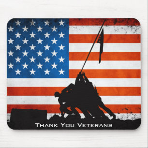 Thank You Veterans Mouse Mat