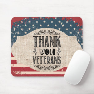 Thank You Veterans Mouse Pad